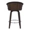 Armen Living Ashley Wood Back 30" Swivel Brown Faux Leather Bar Stool LCASBAWABR30 - alternate 5